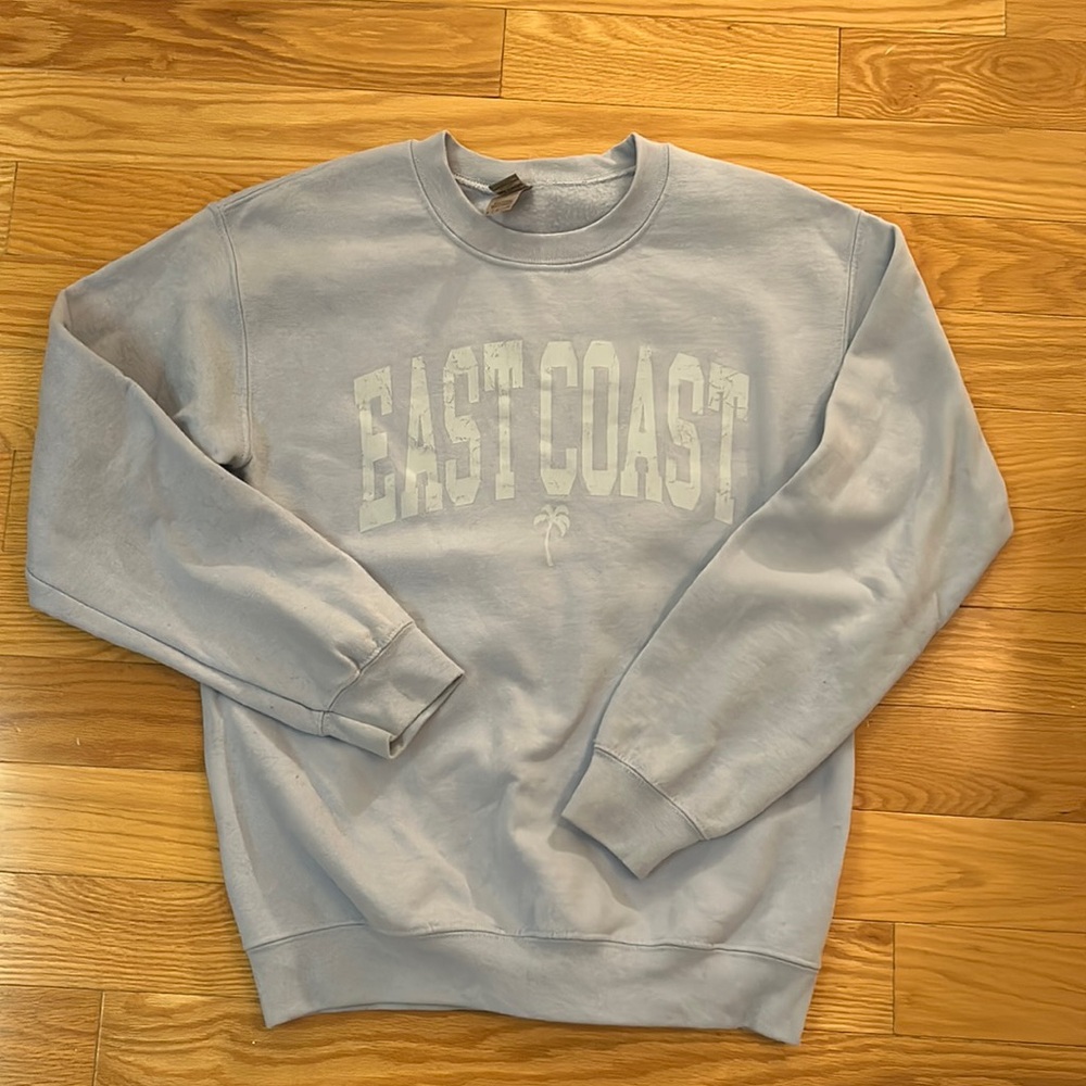 blue “east coast” crewneck